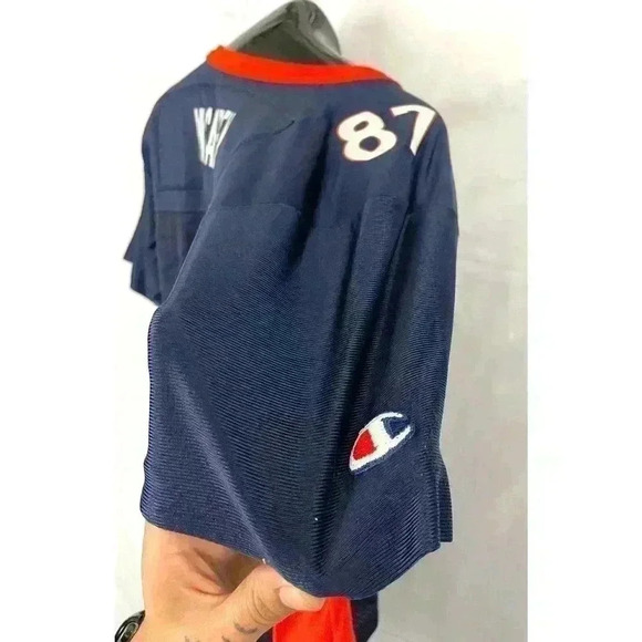 VTG Champion Denver Broncos McCaffrey NFL Football Jersey LARGE Youth #87 - Picture 8 of 12